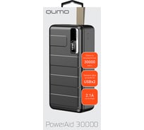 Портативное зарядное устройство QUMO PowerAid 30000mAh, T6000, цвет черный, MicroUSB+Type-C 42792