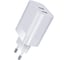 Сетевое зарядное устройство QUMO Energy PD, 35W Charger 0074, два порта: Type-C PD, + Type-C PD, цвет белый 43016 1