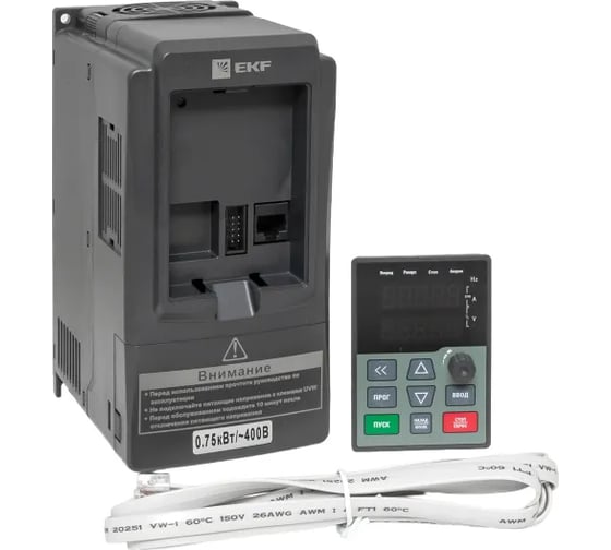Преобразователь частоты EKF 0,75/1,5кВт 3х400В VECTOR-100 PROxima VT100-0R7-3B
