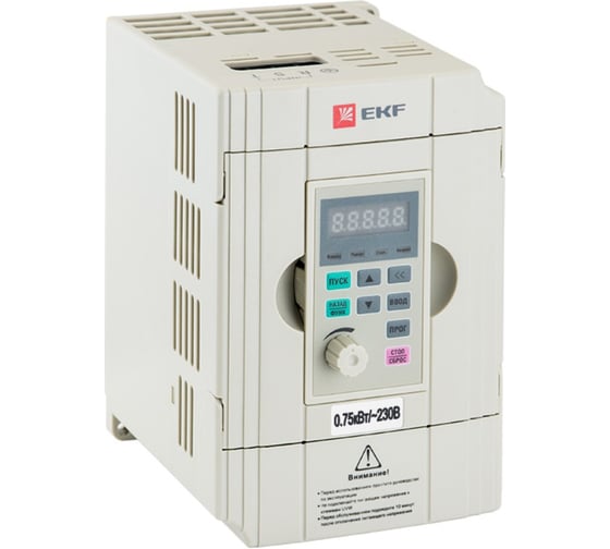 Преобразователь частоты EKF 0,75/1,5кВт 1х230В VECTOR-100 PROxima VT100-0R7-1B