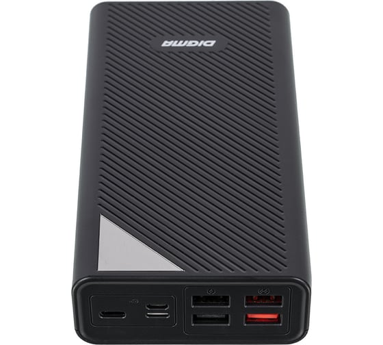 Мобильный аккумулятор DIGMA DGP-30000-4U 30000mAh QC4.0/PD3.0 22.5W 3A 4xUSB-A/USB-C черный 1203563