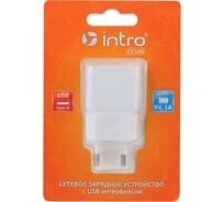 Сетевая зарядка Intro USB, 1USB, 1A Б0035552