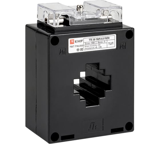 Трансформатор тока EKF PROxima ТТЕ-30-100/5А класс точности 0,5S tte-30-100-0.5S 1