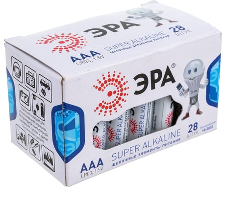 Элемент питания ЭРА LR03-28 box Б0002909