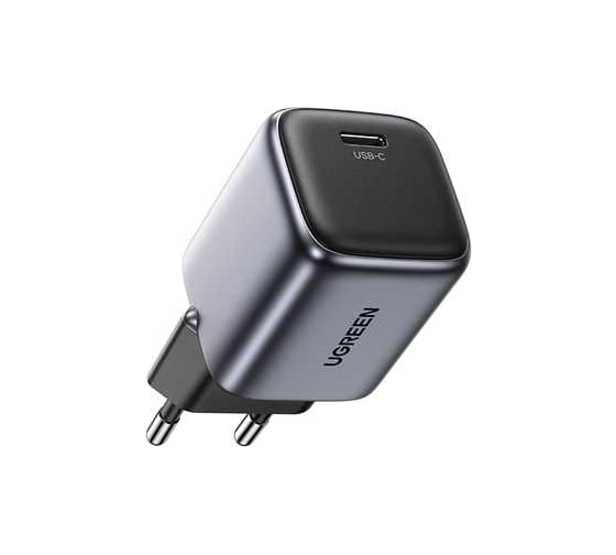 Сетевое зарядное устройство Ugreen Nexode Mini USB-C 20W PD GaN Fast Charger EU, цвет серый 90664 1