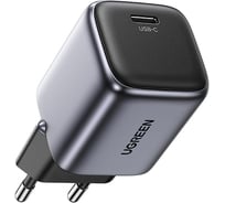 Сетевое зарядное устройство Ugreen Nexode Mini USB-C 30W PD GaN Fast Charger EU, цвет серый 90666