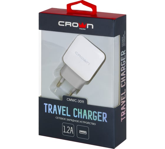 Сетевое универсальное зарядное устройство CROWN CMWC-3011 CM000002085