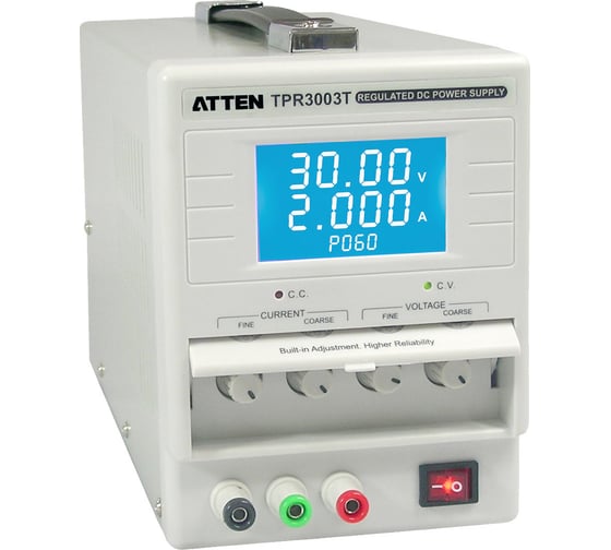 Лабораторный источник питания ATTEN постоянного тока одноканальный TPR3003T 90 Вт, 3А, 30В 142168