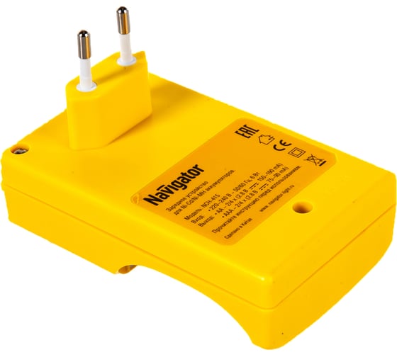 Зарядное устройство Navigator NCH-415, 4 AAA/AA, NiMH/NiCd, 9-15ч. инд. 94471