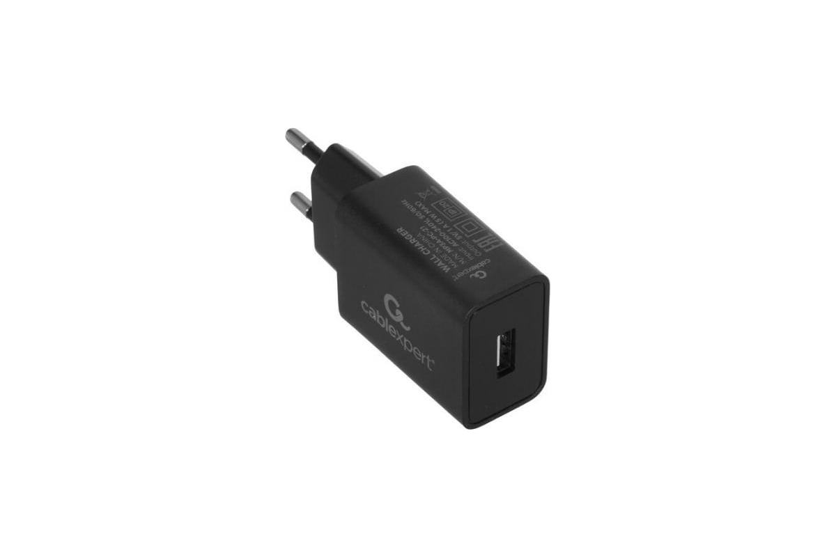 Адаптер питания Cablexpert MP3A-PC-21 100/220V - 5V USB 1 порт 1A черный -  выгодная цена, отзывы, характеристики, фото - купить в Москве и РФ