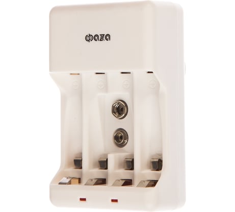 Зарядное устройство ФАZА B-55A Ni-Cd/Ni-MH (4хAA/4хAAA/1х9В "Крона") индикатор зарядки складывающ. вилка 2858696