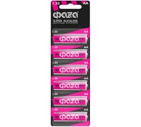Батарейка Элемент питания алкалиновый AA/LR6 1.5В Super Alkaline BL-6 ФАZА (упаковка 6 шт) 5002043