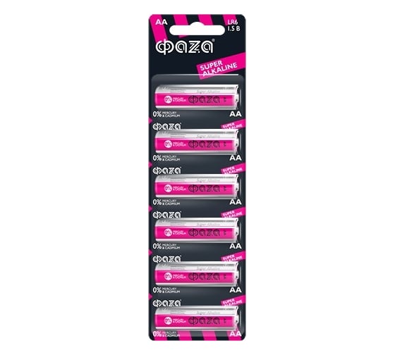 Алкалиновая батарейка ФАZА LR 6 Super Alkaline BL-6 5002043