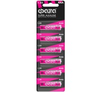 Батарейка Элемент питания алкалиновый AAA/LR03 1.5В Super Alkaline BL-6 ФАZА (упаковка 6 шт) 5002012