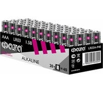 Алкалиновый элемент питания ФАZА AAA/LR03 1.5В Alkaline Pack-40 40 шт 5023024 16092032