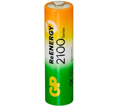 Аккумуляторы перезаряжаемые GP 210AAHC AA, емкость 2000 мАч - 2 шт. 210AAHCRGY-2CRCB2 16105523