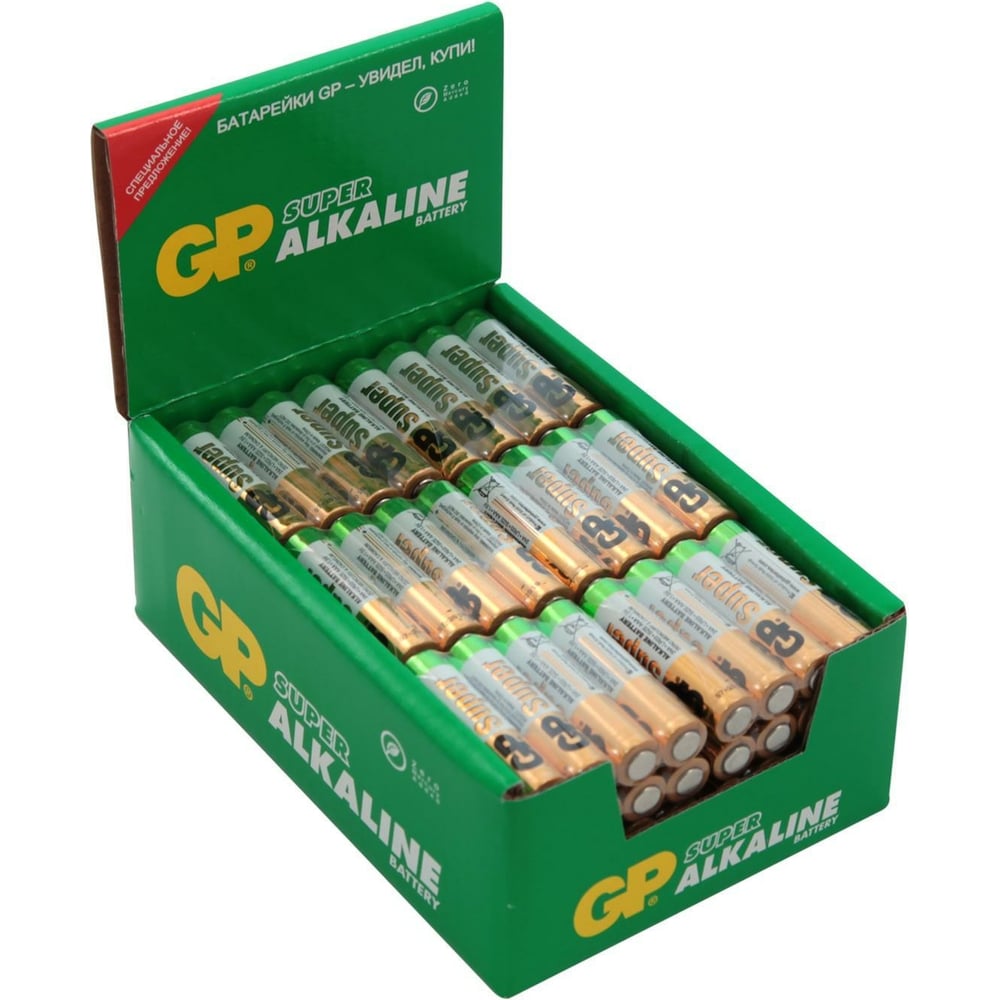 Алкалиновые батарейки gp super alkaline 24а ааa