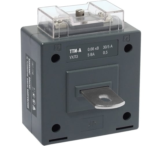 Трансформатор тока IEK ТТ-800/5, с/ш, кл0,5, 10ВА, ТТИ-А IEK ITT10-2-05-0800 1