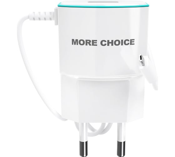 Сетевое зарядное устройство для кнопочного телефона NC40m More Choice NC40m White Blue