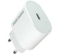 Зарядное устройство для телефона More Choice быстрая зарядка Type-C NC65 White