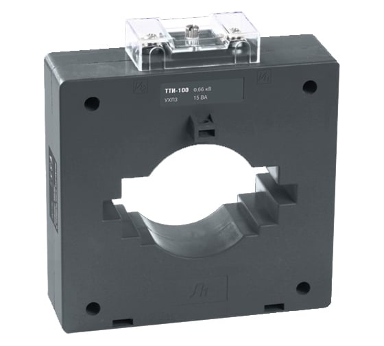 Трансформатор тока IEK ТТИ-100, 2500/5, класс 0.5, 15ВА ITT60-2-15-2500