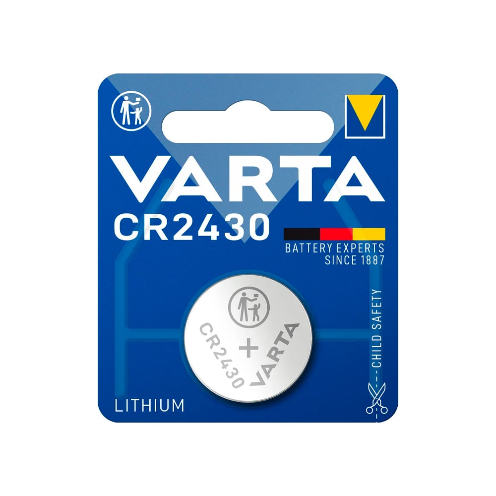 БатарейкаVartaCR2430,BL1,Lithium,3V06430101401
