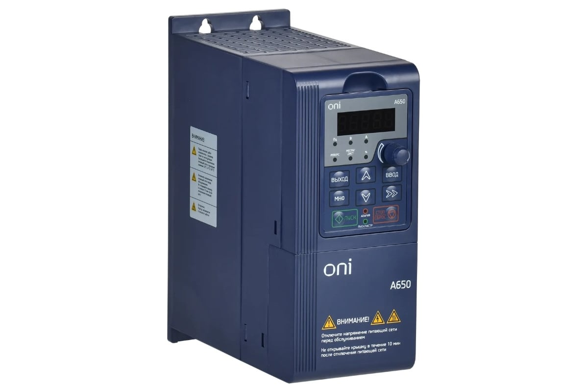 Преобразователь частоты ONI A650, 380В, 3Ф, 2.2кВт, 5.5А, A650-33E022T ...
