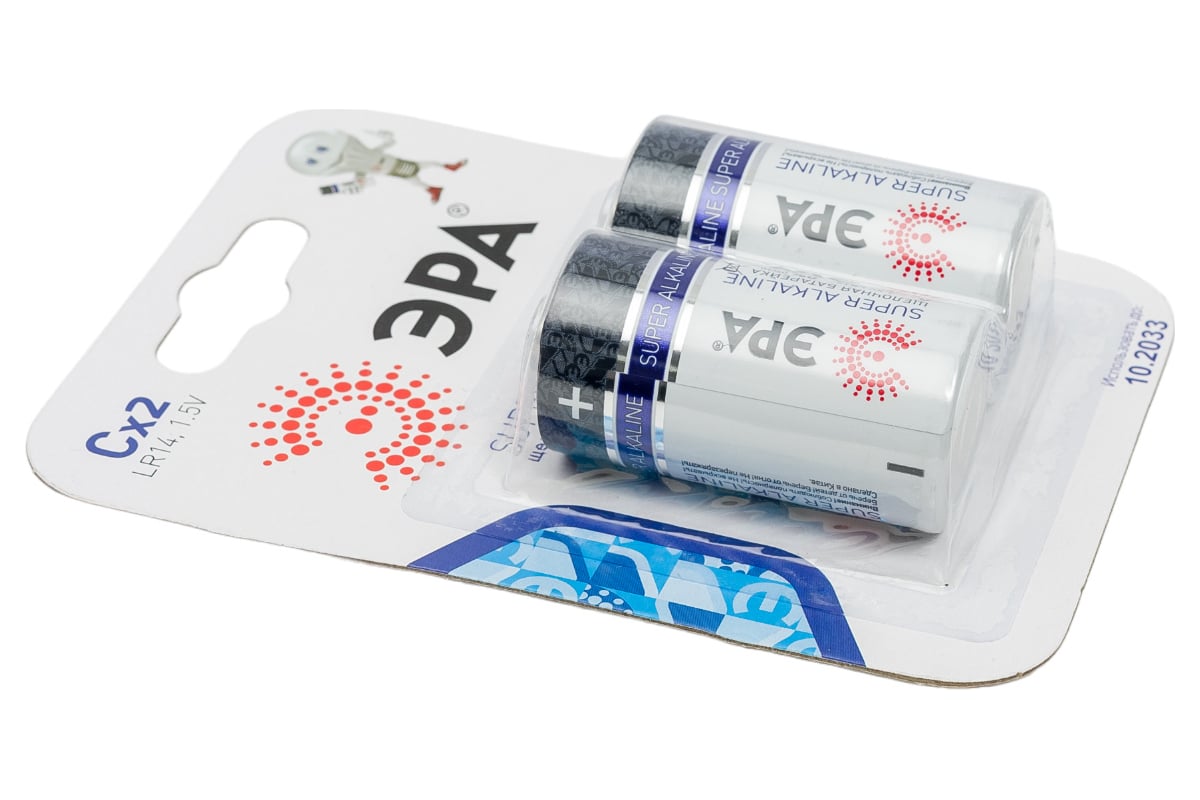 Батарейки ЭРА LR14-2BL C0038444 - выгодная цена, отзывы, характеристики ...