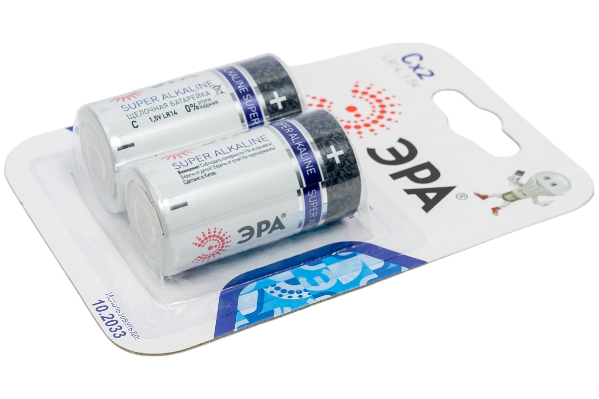 Батарейки ЭРА LR14-2BL C0038444 - выгодная цена, отзывы, характеристики ...