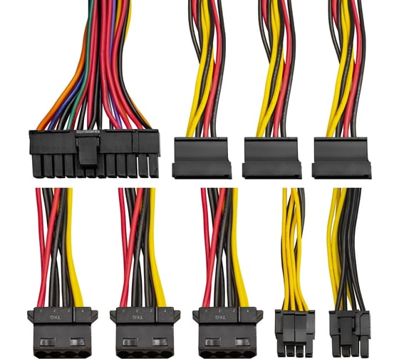 Блок питания ExeGate 400W, 400NPXE ATX, PPFC, 12cm fan, 24pin, 4+4pin, PCI-E, 3xSATA, 3xIDE, black 221636