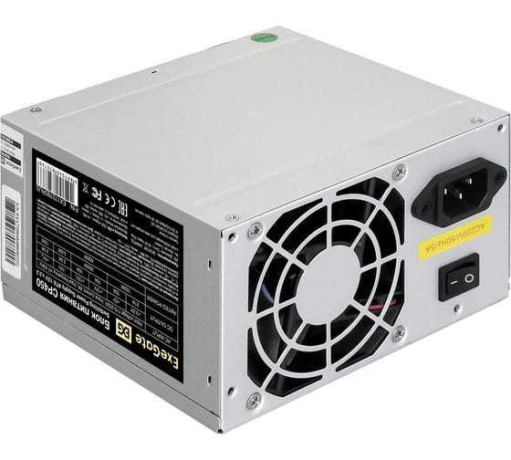 Блок питания ExeGate 450W, CP450 ATX, 8cm fan, 24pin, 4+4pin, PCI-E, 3xSATA, 2xIDE 172785