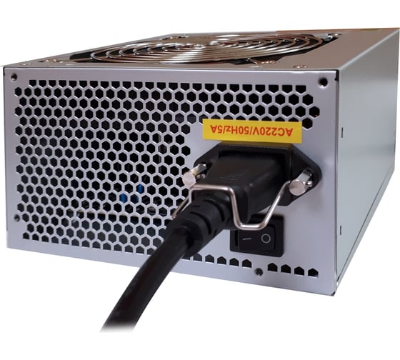 Блок питания ExeGate 450W, UNS450 ATX, SC, 12cm fan, 24pin, 4+4pin, PCI-E, 3xSATA, 2xIDE, кабель 220V с защитой от выдергивания 278153