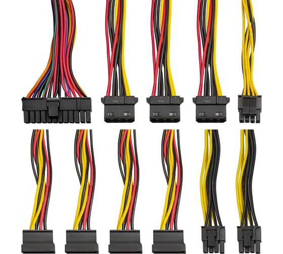Блок питания ExeGate 500W 500PPX ATX, APFC, SC, КПД 80% 80 PLUS, 14cm fan, 24pin, 4+4pin, 2xPCI-E, 4xSATA, 3xIDE, кабель 220V с защитой от выдергивания, black, R 278159