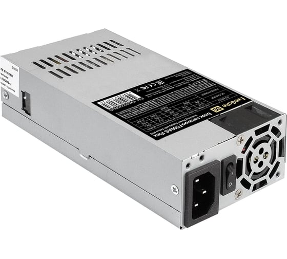 Блок питания ExeGate 500W F500AS Flex ATX, for ITX case, APFC, КПД 80% 80 PLUS, 4cm fan, 24pin, 4+4pin, PCI-E, 3xSATA, 2xIDE 292235