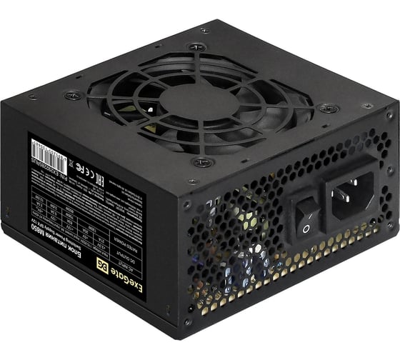 Блок питания ExeGate 850W M850 SFX, APFC, КПД 87% 80 PLUS Silver, 8cm fan, 24pin, 4+4pin, 2xPCI-E, 3xSATA, 2xIDE, black 292285