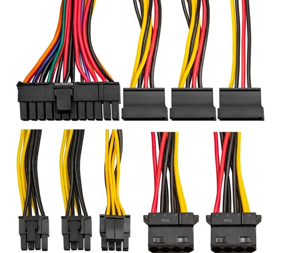 Блок питания ExeGate 850W M850 SFX, APFC, КПД 87% 80 PLUS Silver, 8cm fan, 24pin, 4+4pin, 2xPCI-E, 3xSATA, 2xIDE, black 292285