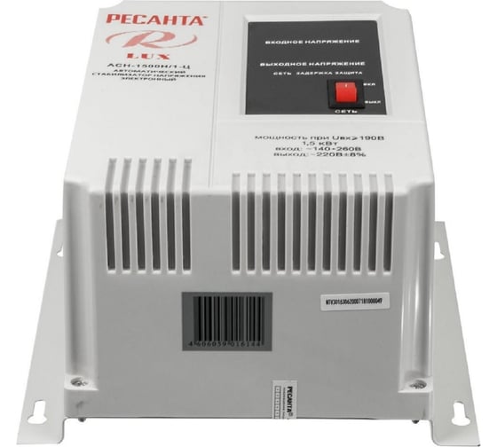 Стабилизатор напряжения Ресанта АСН 1500 Н/1-Ц Lux 63/6/20