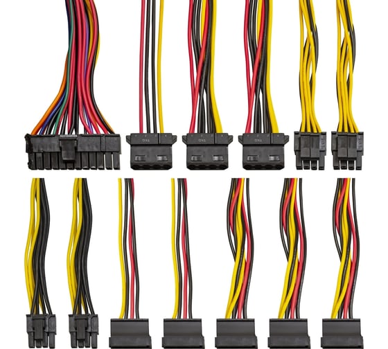 Блок питания ExeGate 800W XP800 ATX, PC, 12cm fan, 24pin, 2x4+4pin, 2xPCI-E, 5xSATA, 3xIDE, black, кабель 220V в комплекте 294503