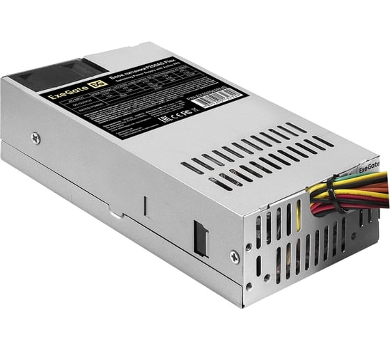 Блок питания ExeGate 250W F250AS Flex ATX, for ITX case, APFC, КПД 80% 80 PLUS, 4cm fan, 24pin, 4+4pin, PCI-E, 3xSATA, 2xIDE 292562