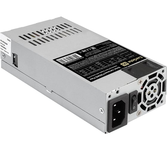 Блок питания ExeGate 250W F250AS Flex ATX, for ITX case, APFC, КПД 80% 80 PLUS, 4cm fan, 24pin, 4+4pin, PCI-E, 3xSATA, 2xIDE 292562