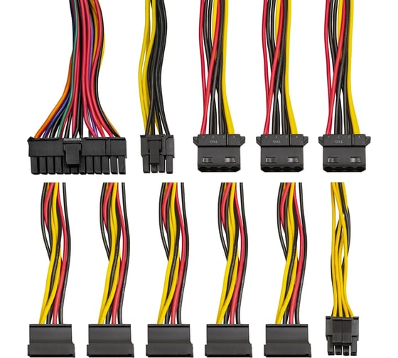 Блок питания ExeGate 350W 350PPE ATX, APFC, КПД 80% 80 PLUS, 12cm fan, 24pin, 4+4pin, PCI-E, 5xSATA, 3xIDE, black 260637