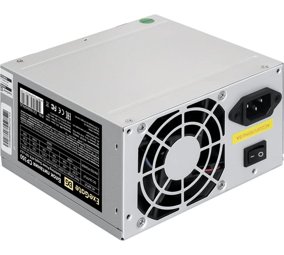 Блок питания ExeGate 350W CP350 ATX, 8cm fan, 24pin, 4pin, 3xSATA, 2xIDE 169945
