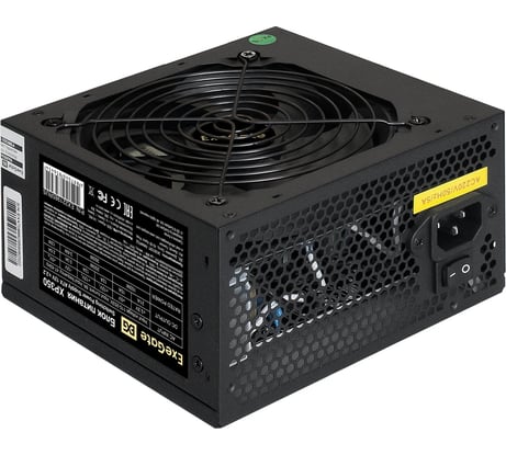 Блок питания ExeGate 350W XP350 ATX, PC, 12cm fan, 24pin, 4pin, 3xSATA, 2xIDE, black, кабель 220V в комплекте 284673