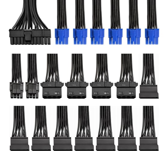 Серверный БП ExeGate 1000W ServerPRO 80 PLUS Bronze 1000PPH-SE ATX, APFC, КПД 89% 80 PLUS Bronze, 12cm fan, 24pin, 2x4+4pin, 6xPCI-E, 8xSATA, 4xIDE, black, RTL 292208