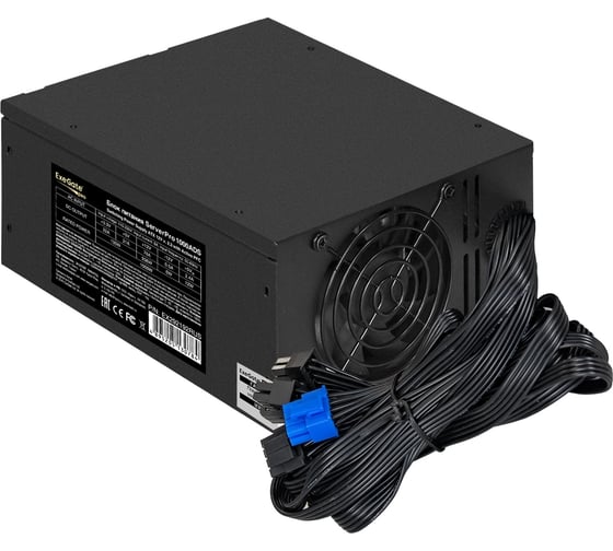 Серверный БП ExeGate 1000W ServerPRO-1000ADS ATX, APFC, КПД 82% 80 PLUS, 2x8cm fans, 24pin, 2x4+4pin, 2xPCI-E, 10xSATA, 5xIDE, black 292192 1