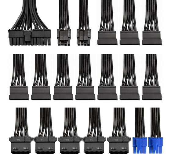 Серверный БП ExeGate 1000W ServerPRO-1000ADS ATX, APFC, КПД 82% 80 PLUS, 2x8cm fans, 24pin, 2x4+4pin, 2xPCI-E, 10xSATA, 5xIDE, black 292192