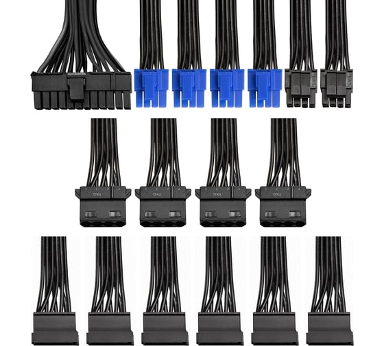 Серверный БП ExeGate 600W ServerPRO-600RADS ATX, APFC, КПД 80% 80 PLUS, 14cm fan, 24pin, 2x4+4pin, 4xPCI-E, 6xSATA, 4xIDE, Cable Management, black 292210