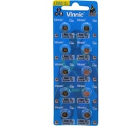 Алкалиновые щелочные батарейки VINNIC L621 (AG1, 364) бл/10 4898338007275
