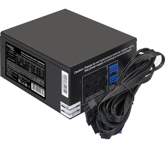 Серверный БП ExeGate 800W ServerPRO-800RADS ATX, APFC, КПД 80% 80 PLUS, 14cm fan, 24pin, 2x4+4pin, 6xPCI-E, 8xSATA, 4xIDE, Cable Management, black 292212