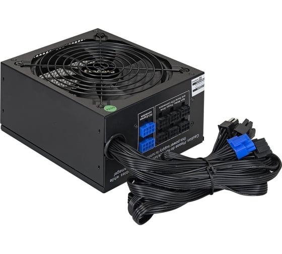 Серверный БП ExeGate 800W ServerPRO-800RADS ATX, APFC, КПД 80% 80 PLUS, 14cm fan, 24pin, 2x4+4pin, 6xPCI-E, 8xSATA, 4xIDE, Cable Management, black 292212